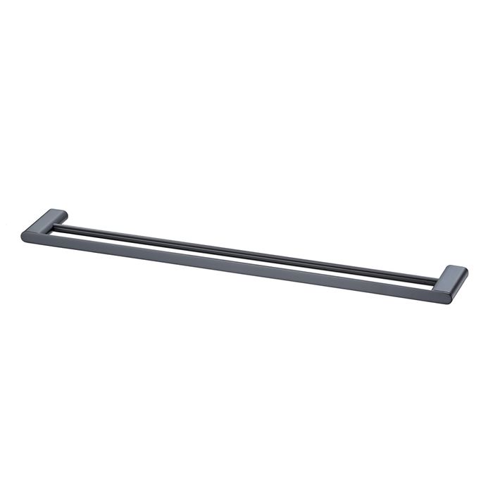 Oliveri 800mm Matte Black Madrid Double Towel Rail