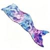 Catzon 142x60cm Mermaid Blanket Soft Flannel All-season Sleeping Bag-bluepurple2