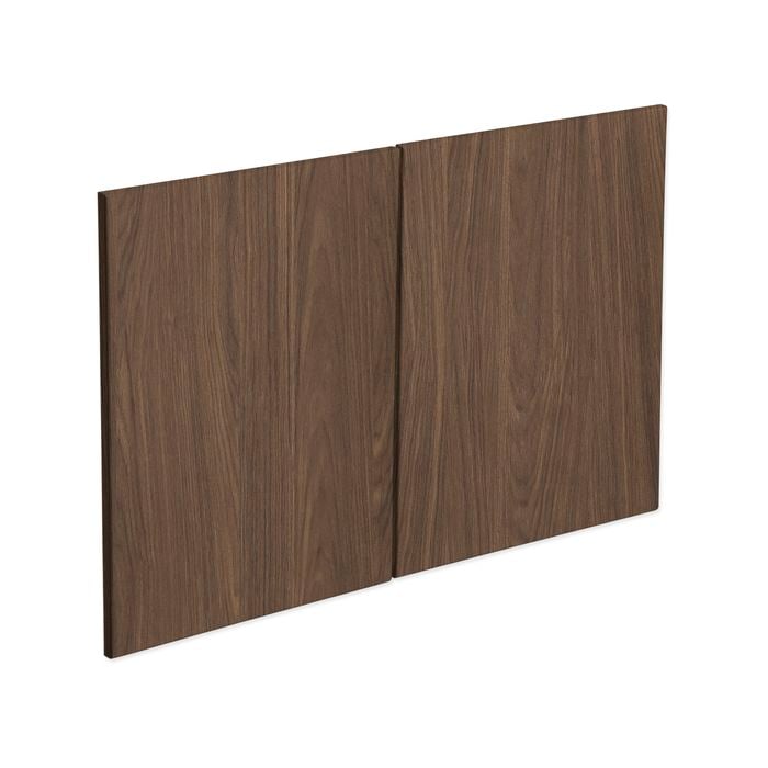 Kaboodle 900mm Walnut Modern Medium Rangehood Door - 2 Pack