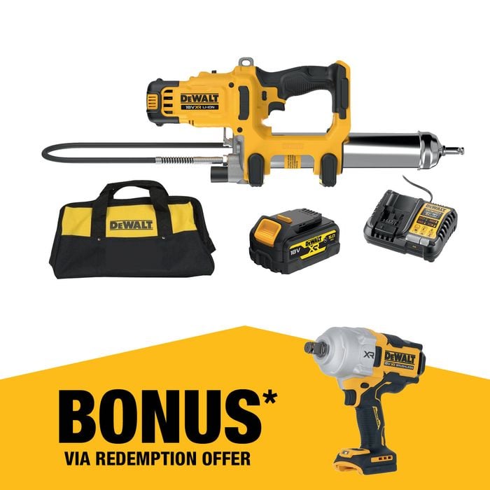 DEWALT 18V XR 2 Speed Grease Gun Kit - DCGG581P1G-XE