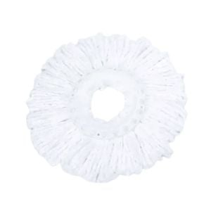 Kitchee Microfibre Mop Head Replacement For Kitchee Spin Mop - White Round