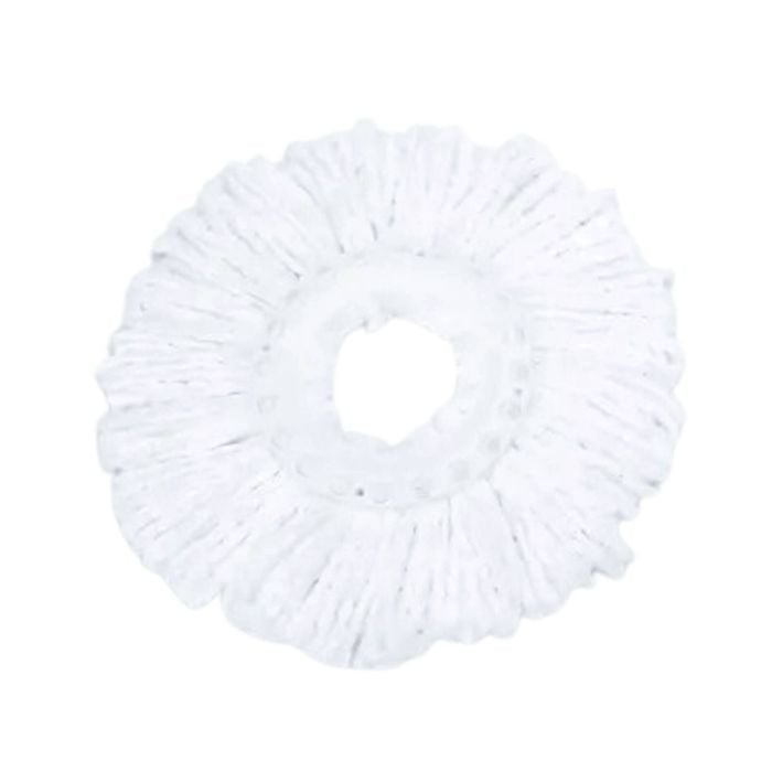 Kitchee Microfibre Mop Head Replacement For Kitchee Spin Mop - White Round