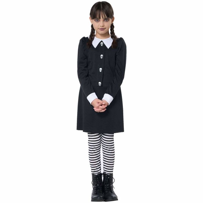 Dreadful Daughter Wednesday Magic Horror Movie Halloween Child Girls Costume L
