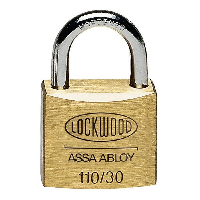 Lockwood 30mm Solid Brass 110 Series Padlock