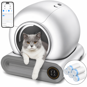Advwin Self Cleaning Cat Litter Box + 75 Count Cat Litter Box Liners