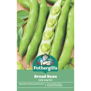 Fothergill's Early Long Pod Broad Bean Vegetable Seeds