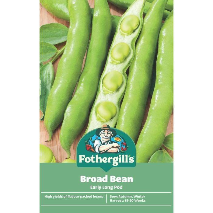Fothergill's Early Long Pod Broad Bean Vegetable Seeds