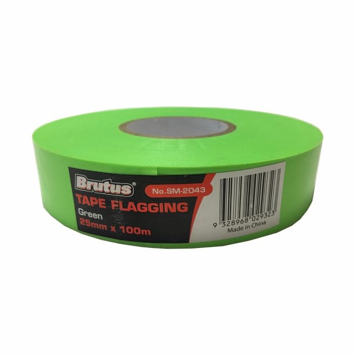 Brutus 25mm x 100m Flagging Tape - Green