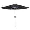 Coolaroo 3m Round Black Bondi LED Market Umbrella