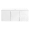 CIBO 1200mm White Nordic Wall Hung Bathroom Vanity With Solid Surface Top