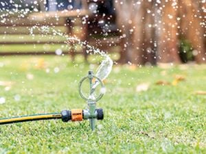 Holman sprinkler in action 