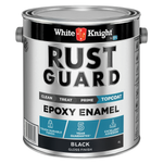 White Knight 4L Black Gloss Rust Guard Epoxy Enamel Paint