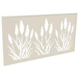 ProtectorAl 300-940h x 941-1840w Surfmist Bullrush Framed Composite Decorative Panel