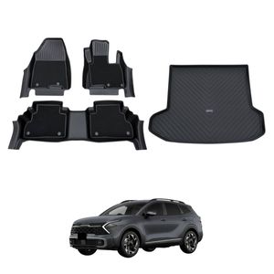 AUSGO Double-Layer Floor Mats & Boot Liner Set for KIA Sportage NQ5 GT-Line / SX+ 2021-2025 Car Floor Liners Cargo Mat