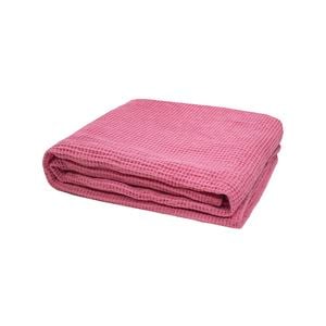 Waffle Throw 130x180cm Pink