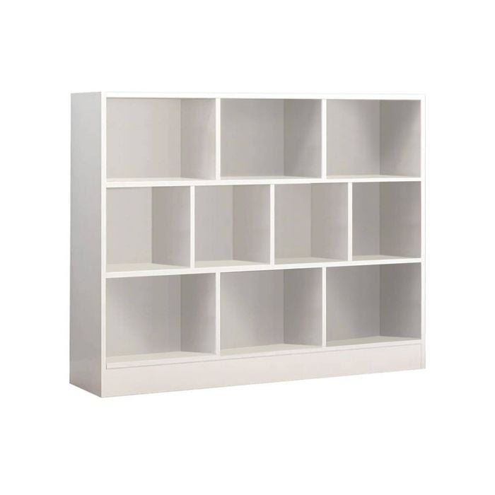 Foret Bookshelf Bookcase Display Shelves Storage Stand Rack Stand Bookcase White 140cm