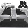 6D Diamond Car Floor Mats for Ford Falcon (FGX)2014-2016-Full Set-Black-Outback GT