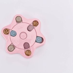 Yes4pets Dog Interactive Slide Hexa Toy Fun Pet Puppy Smart Training Treat Hiding Game Toys Slow Feed Anti Gulp