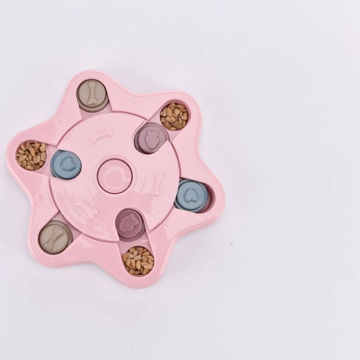 Yes4pets Dog Interactive Slide Hexa Toy Fun Pet Puppy Smart Training Treat Hiding Game Toys Slow Feed Anti Gulp