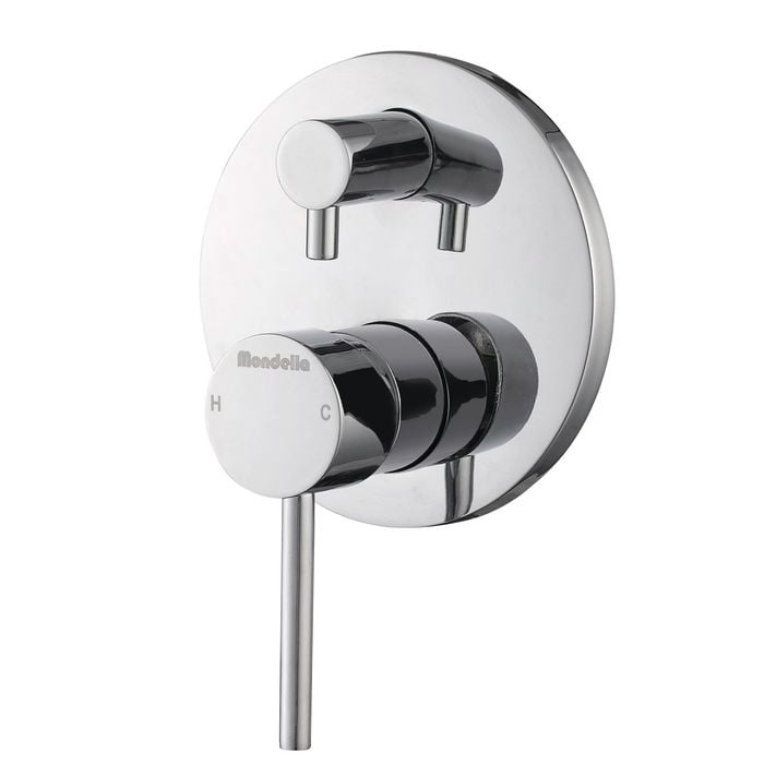 Mondella Chrome Resonance Pin Shower Mixer Diverter - Chrome