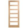 Corinthian 2340 x 620 x 35mm Internal Door White Oak Moda Clear Glass AMODG14