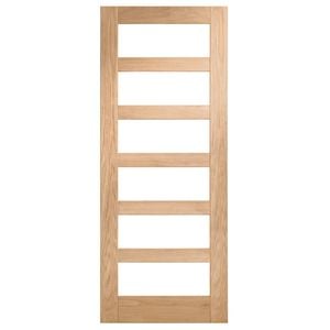 Corinthian 2340 x 620 x 35mm Internal Door White Oak Moda Clear Glass AMODG14