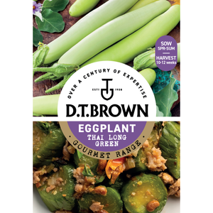 D.T. Brown Gourmet Eggplant Thai Long Green Seeds