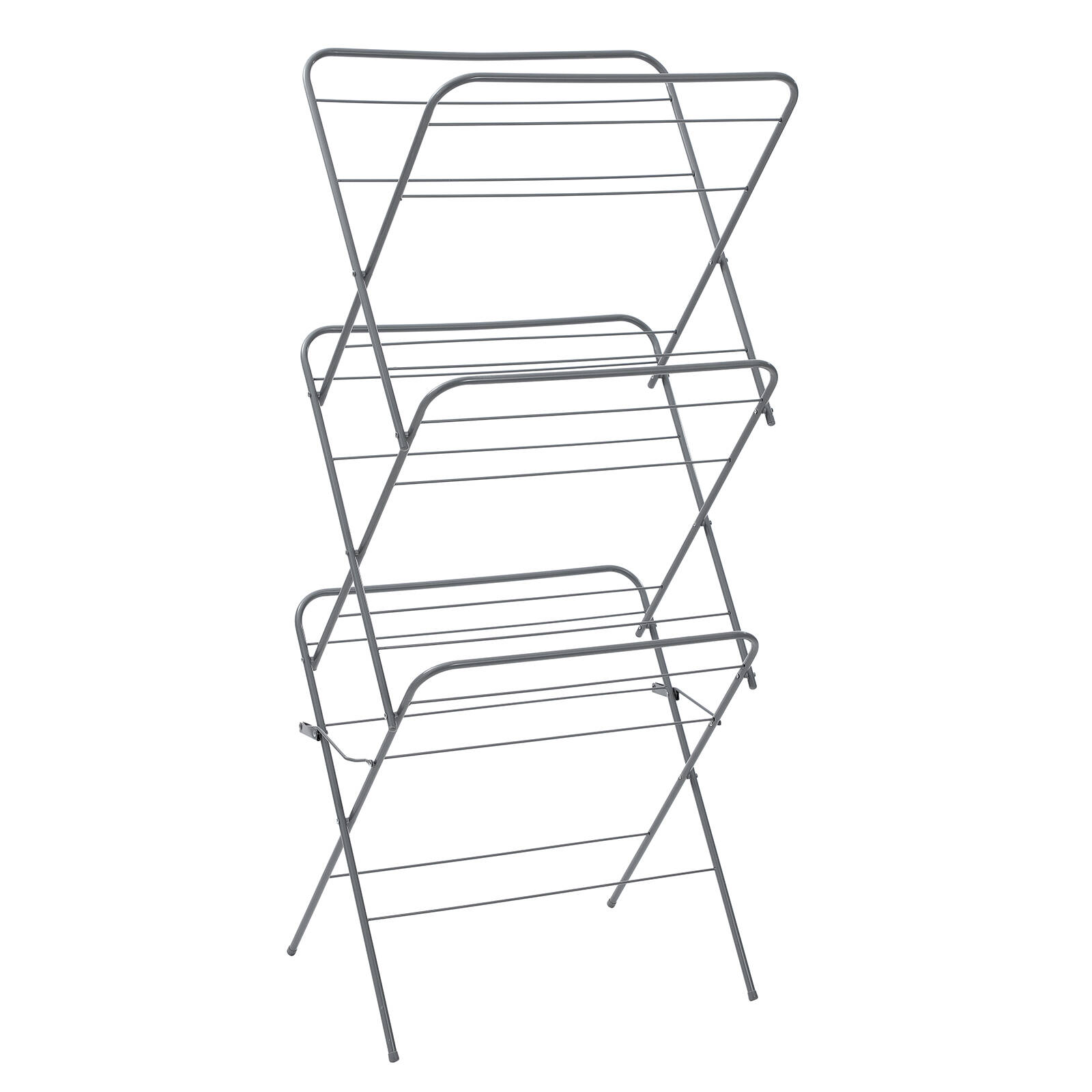 All Set Grey Tier Foldable Clothes Airer
