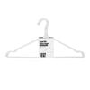 All Set White Coated Wire Clothes Hangers - 10 Pack