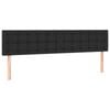 vidaXL Headboards Wall Bed Header Bedhead Bedroom 2 pcs Black 80 cm Faux Leather