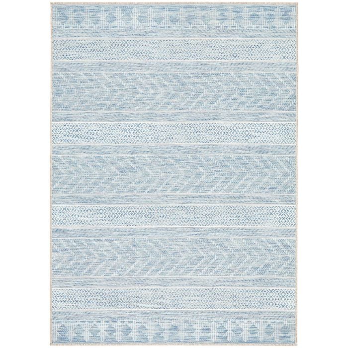 The Rug Connection Deck 5505 Blue 290x200cm - Large Pet Friendly Outdoor Floor Rug