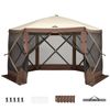 Instahut Gazebo Pop Up Tent 3.6x3.6m Outdoor Marquee Camping Screen Mesh with Curtain Net