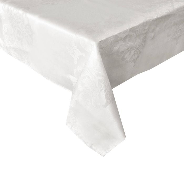 Jacquard Damask Tablecloth Florentino Ivory 135 x 180 cm