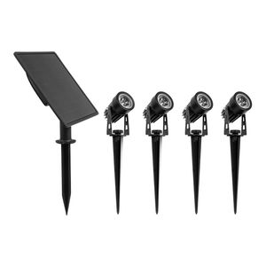 Click 200 Lumen Solar Powered 4 X LED Spotlights