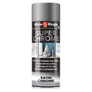 White Knight 300g Super Chrome Satin Spray Paint