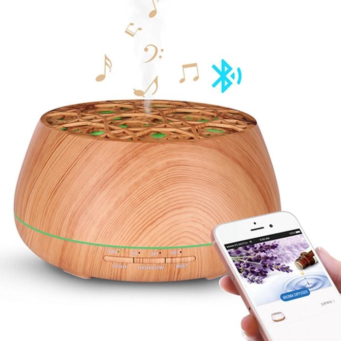 TODO 400ml Humidifier Aromatherapy Diffuser Bluetooth Speaker + APP