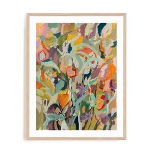 Artey | Spring Carnival - Framed Print - Natural Frame - 60 x 75cm