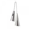 Meinl Percussion Medium Handheld A-Go-Go Bell Musical Instrument Chrome Silver