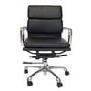 SK Designer Living | Eames Inspired Soft Pad Management Office Chair Mid Back - Black