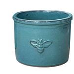 Northcote Pottery 26cm Forest Green Bee Planter
