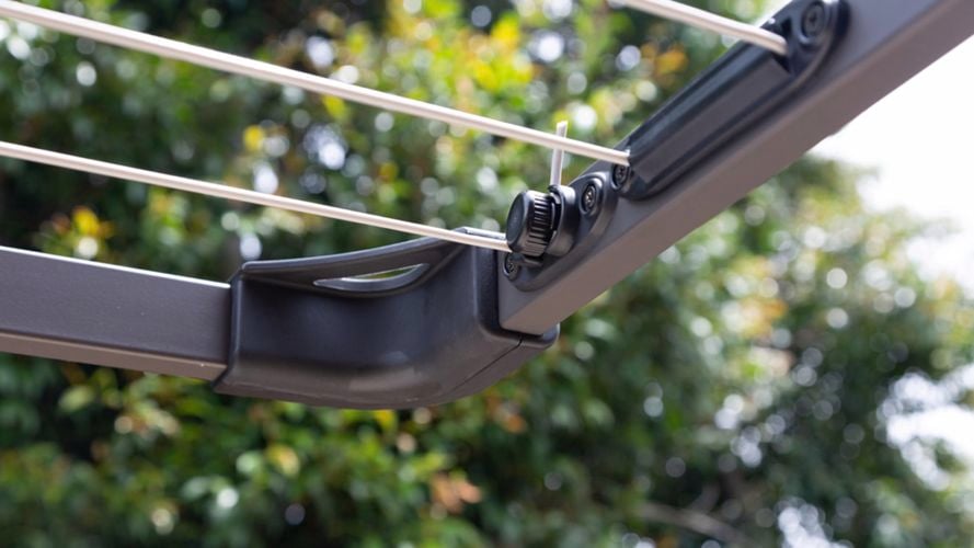 Line brackets, line tensioners and moulded corner brackets.