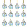 P&P AB Color Crystal Prism Christmas Balls 12pcs Tree Ornaments