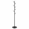 Luxsuite Black Coat Garment Rack Hall Storage Stand Shelf Hook Hanger