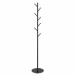 Luxsuite Black Coat Garment Rack Hall Storage Stand Shelf Hook Hanger
