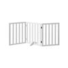 Alopet 3 Panels Wooden Pet Gate Dog Fence Safety Stair Barrier Security Door