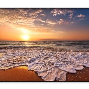 Sand Beach with Wooden Walking  Print 100% Australian Made 120x90cm  (Poster)