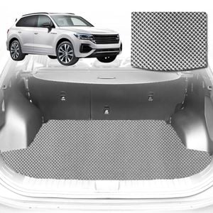 6D Diamond Car Boot Mat for VolksWagen Touareg 7P, CR2018-Current-Cargo Mat-Grey-Outback GT