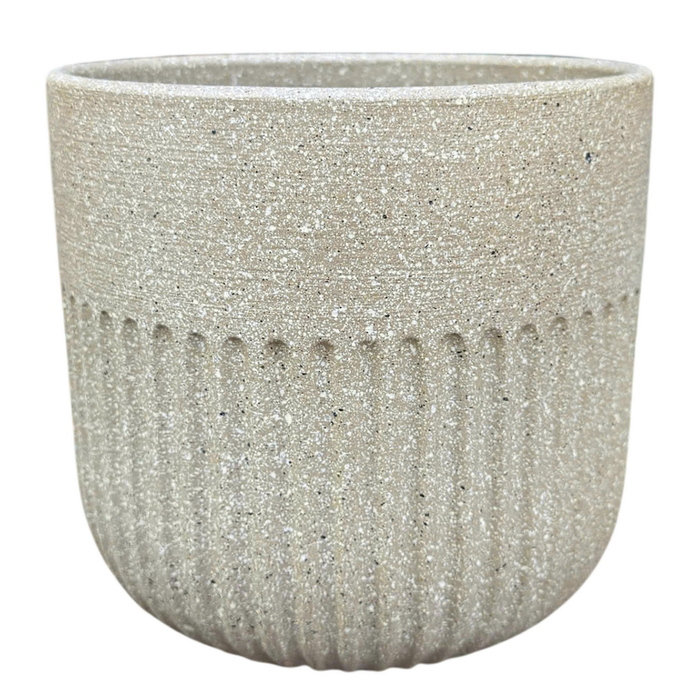 Northcote Pottery 21 x 20cm Beige Thali Round Ceramic Indoor Pot