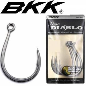 BKK Lone Diablo 8091HG 5X Inline Hand Ground Single Fishing Hook 7/0