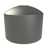 Melro Tanks 2200L Slate Grey Round Squat Poly Water Tank